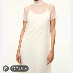 STAUD Calluna White Dress